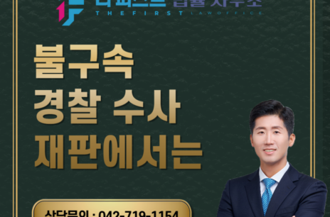 대전 불구속 경찰 수사 재판에서는