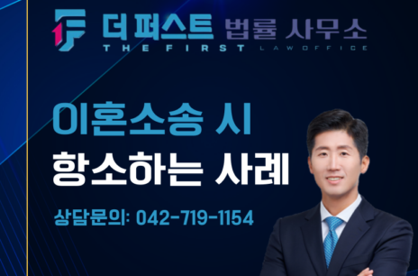 대전 이혼소송에서 항소가 많은 경우는