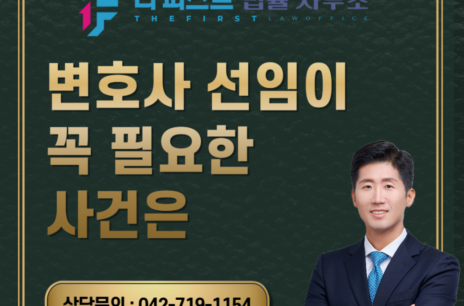 대전 변호사 선임이 꼭 필요한 사건은