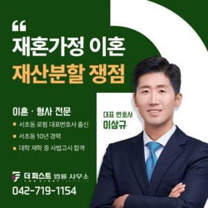 대전 재혼가정 이혼, 전혼 자녀 양육비 관련 재산분할 쟁점 정리